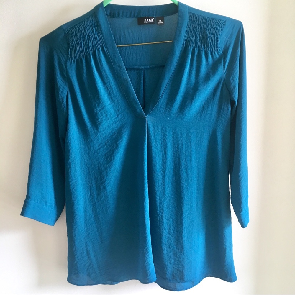 a.n.a. Teal Blouse
